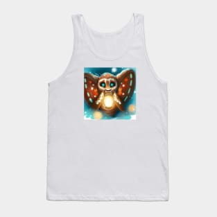 Cute Moth Drawing Tank Top